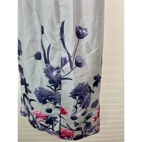 Ashro White Floral Print Asymmetrical Skirt - Picture 11 of 12